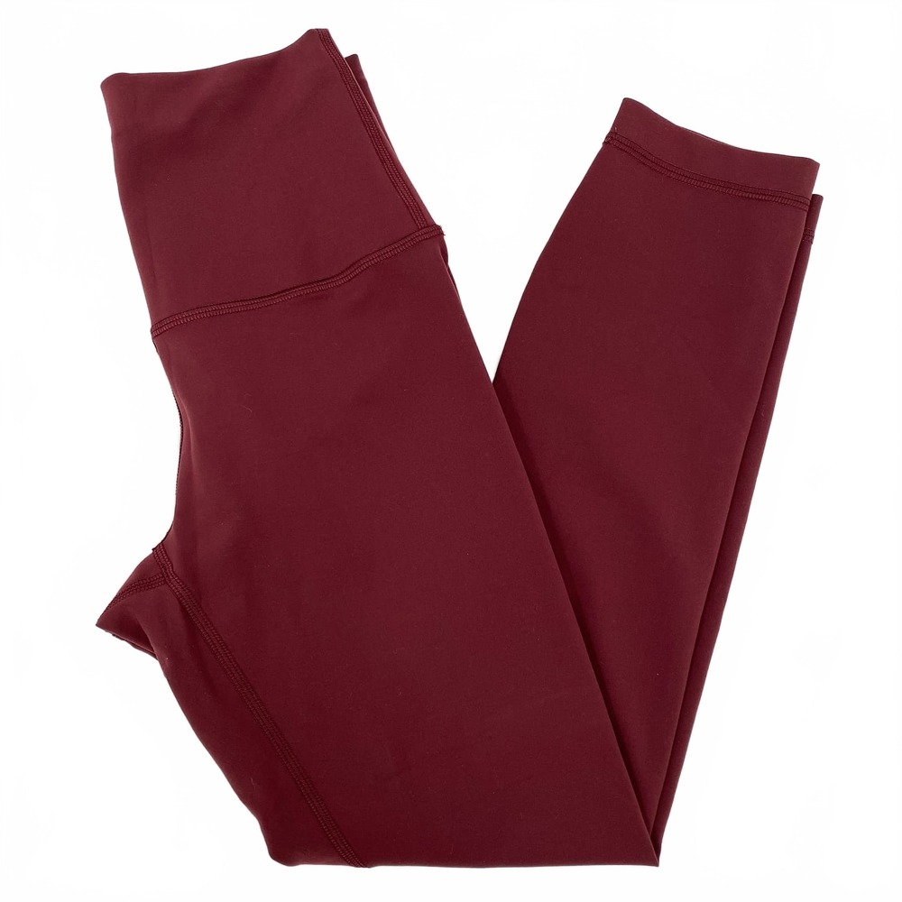 LULULEMON Maroon Wunder Train High Rise 23” Leggings | Regular Size 4